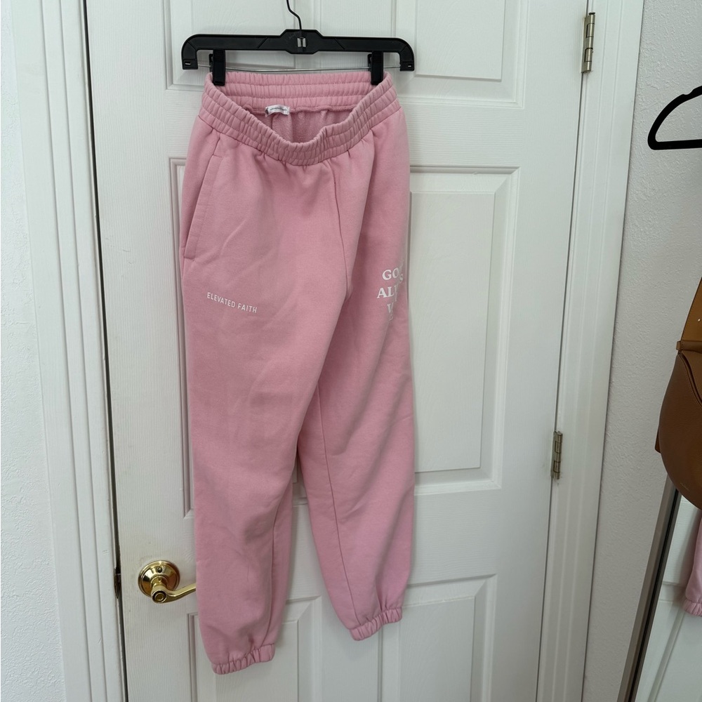 Elevated Faith Pink Sweatpants